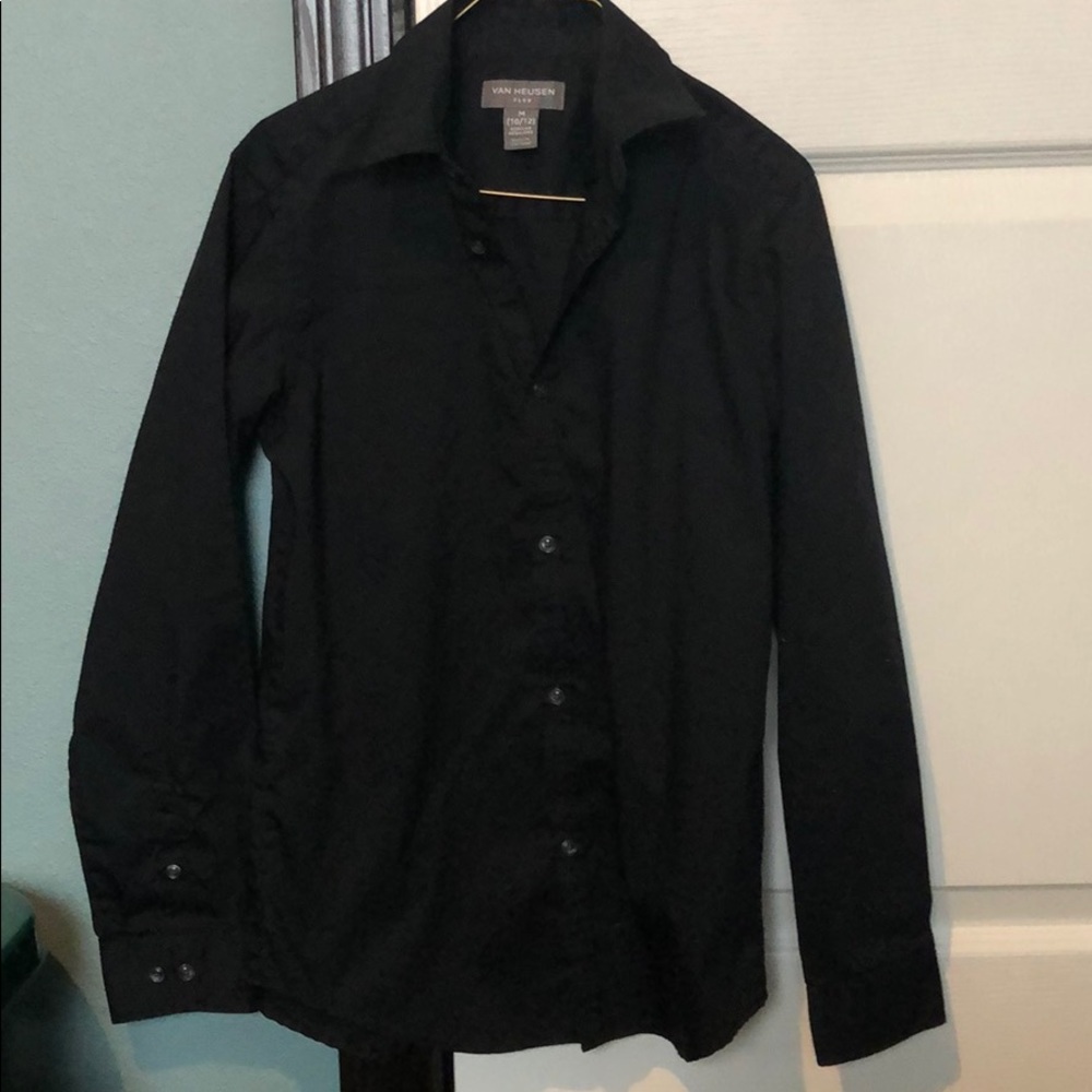 Youth black dress shirt